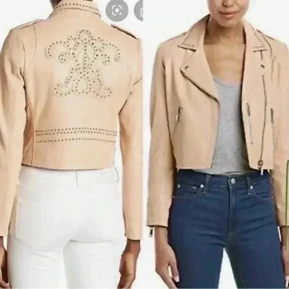 🆕Free People/  DOMA Leather Jacket Size XS - Picture 2 of 11